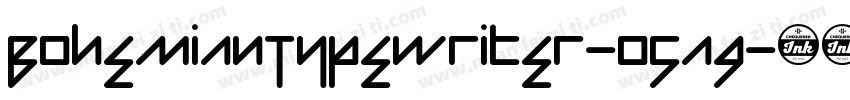 BohemianTypewriter-05a9字体转换