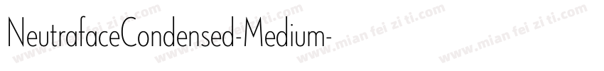NeutrafaceCondensed-Medium字体转换