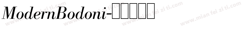 ModernBodoni字体转换