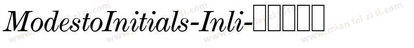 ModestoInitials-Inli字体转换