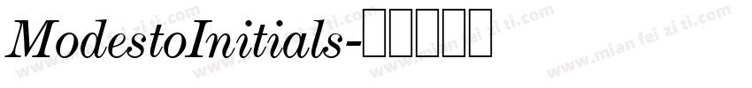 ModestoInitials字体转换