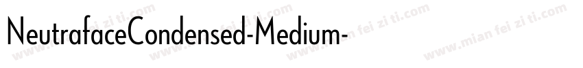 NeutrafaceCondensed-Medium字体转换