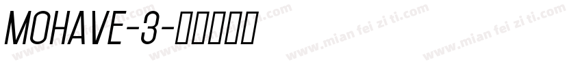 mohave-3字体转换
