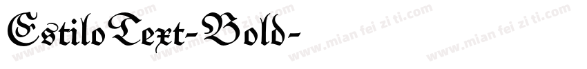 EstiloText-Bold字体转换