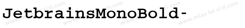 JetbrainsMonoBold字体转换