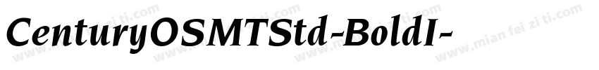CenturyOSMTStd-BoldI字体转换
