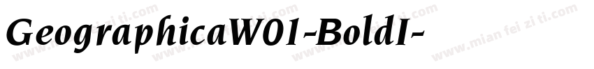 GeographicaW01-BoldI字体转换