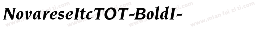 NovareseItcTOT-BoldI字体转换