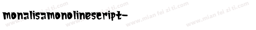 monalisamonolinescript字体转换