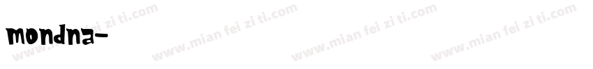 mondna字体转换