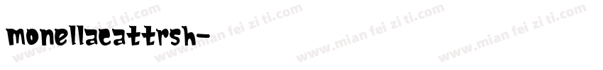 monellacattrsh字体转换
