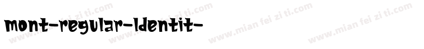 mont-regular-ldentit字体转换