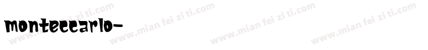 monteccarlo字体转换