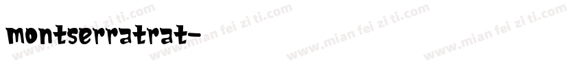 montserratrat字体转换