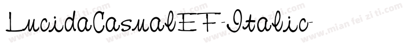 LucidaCasualEF-Italic字体转换