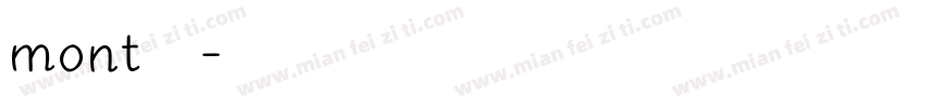 mont字体字体转换