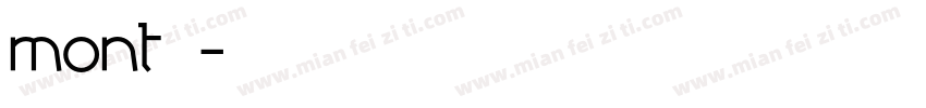 mont字体字体转换