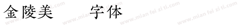 金陵美宋字体转换