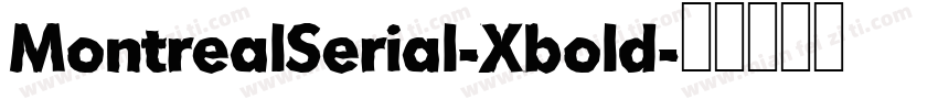 MontrealSerial-Xbold字体转换