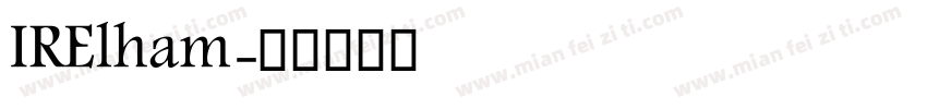 IRElham字体转换