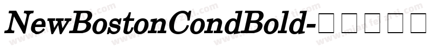 NewBostonCondBold字体转换