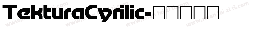 TekturaCyrilic字体转换