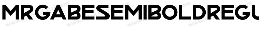 MrGabeSemiboldRegular字体转换