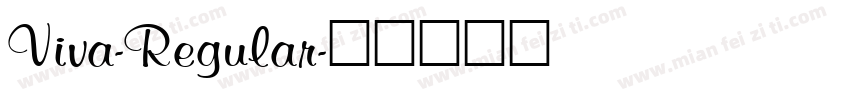 Viva-Regular字体转换