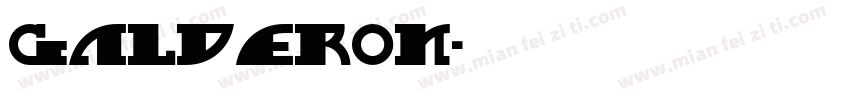 Galderon字体转换