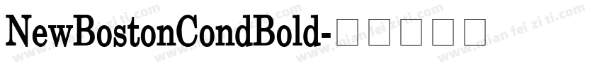 NewBostonCondBold字体转换