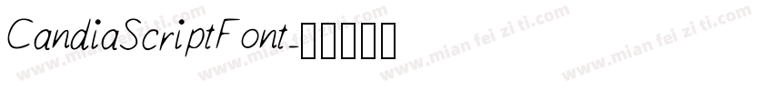 CandiaScriptFont字体转换