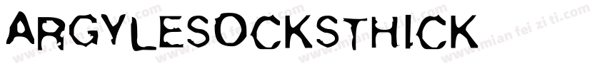 ArgyleSocksThick字体转换