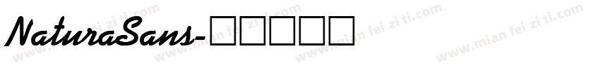 NaturaSans字体转换