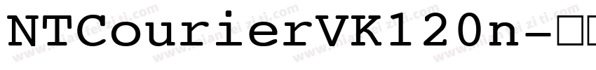 NTCourierVK120n字体转换