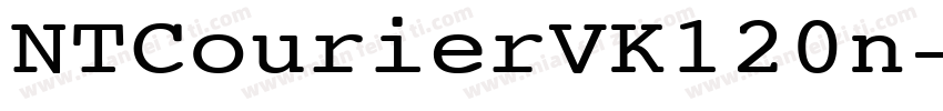 NTCourierVK120n字体转换