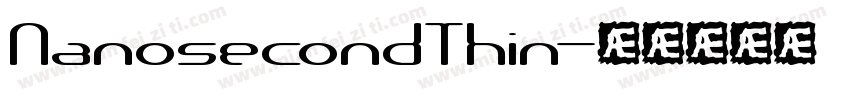 NanosecondThin字体转换