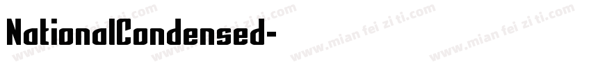 NationalCondensed字体转换