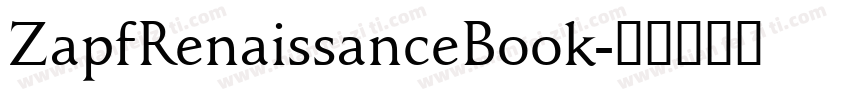 ZapfRenaissanceBook字体转换