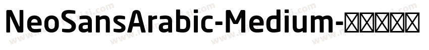 NeoSansArabic-Medium字体转换
