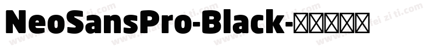 NeoSansPro-Black字体转换