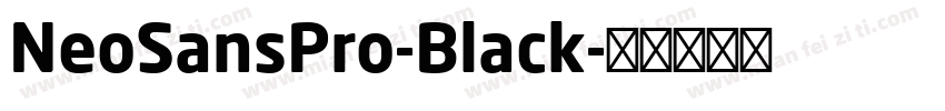 NeoSansPro-Black字体转换