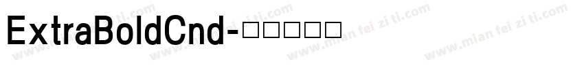 ExtraBoldCnd字体转换
