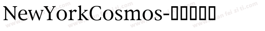 NewYorkCosmos字体转换
