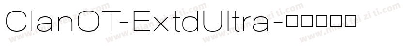 ClanOT-ExtdUltra字体转换