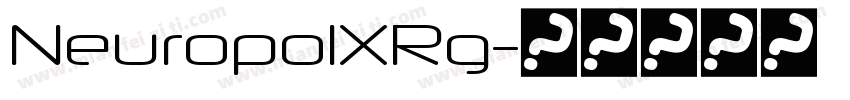 NeuropolXRg字体转换