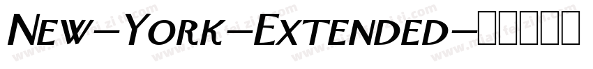 New-York-Extended字体转换