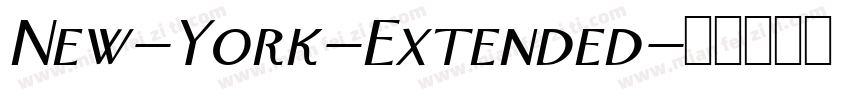 New-York-Extended字体转换