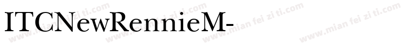 ITCNewRennieM字体转换