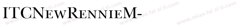 ITCNewRennieM字体转换