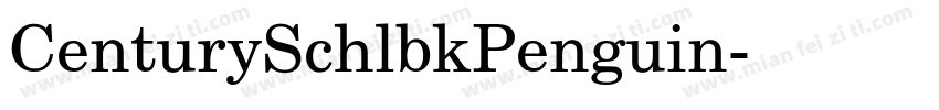 CenturySchlbkPenguin字体转换